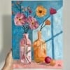 Schilderij “Here comes the sun” - origineel kunstwerk van olieverf