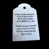 Setje van 5 Stainless steel engel ketting hangers met Swarovski zilverkleurig