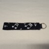 Sleutelhanger met muzieknoten print