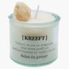 Sterrenbeeld kaars met edelsteen - Kreeft 5cm