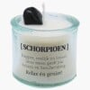 Sterrenbeeld kaars met edelsteen - Schorpioen 5cm
