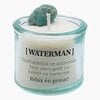 Sterrenbeeld kaars met edelsteen - Waterman 5cm