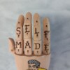 Tattoo hand boks man