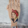 Tattoo hand rock and roll