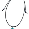 Waxkoord ketting met amazoniet sterretje