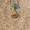Zeeglas Ocean Eye Ketting Goud