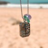 Zeeglas Surfgirl Ketting Zilver - Laguna Treasures