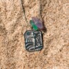 Zeeglas Surfgirl Ketting Zilver - Laguna Treasures
