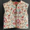 Dames gilet bloem/vogel