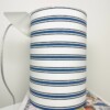 Unieke,, duurzame blauw/witte hanglamp - handgemaakt van tweedehands kleding