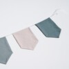 Vlaggenlijn Sandy Ocean | Blauw / Turquoise / Beige / Neutraal / Aarde tinten slinger met wimpel vlaggetjes gemaakt van stof