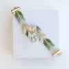 Adrianne / Elegant Handgeweven Miyuki Armband - Goud & Groen