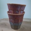 2 keramiek kleine koffiebekers Red Dream