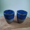 2 keramiek koffiebekers Blue Dream