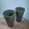 2 keramiek koffiebekers Green Large