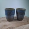 2 keramiek koffiebekers Light Blue