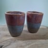 2 keramiek koffiebekers Red Dream