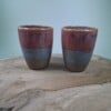 2 keramiek koffiebekers Red Dream