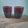 2 keramiek koffiebekers Red Dream