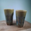 2 keramiek koffiebekers Yellow Large