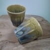 2 keramiek koffiebekers Yellow Small