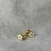 925 zilveren Flora Studs | Wit