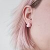 Asymmetrische hartjes oorbellen