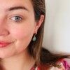 Aurelia oorbellen met amazoniet | 925 zilver verguld