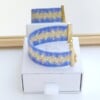 Azura Elegance Miyuki Armband - Blauw & Goud
