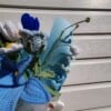 Blauw gehaakt boeket