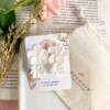 Cay- Dubbele bloemen bruids oorbellen met parels