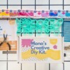 DIY kit for polymer clay earrings + video tutorials | Starter kit with tools & Fimo clay | clay screenprint | making jewelry | Crafting gift
