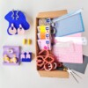 DIY kit for polymer clay earrings + video tutorials | Starter kit with tools & Fimo clay | clay screenprint | making jewelry | Crafting gift
