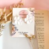 Dainty Witte bloemjes oorbellen van klei