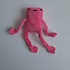 Gehaakte kikker 'roze kikker'