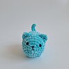 Gehaakte knuffel 'Blue cat'