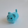 Gehaakte knuffel 'Blue cat'