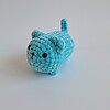 Gehaakte knuffel 'Blue cat'