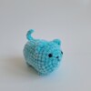 Gehaakte knuffel 'Blue cat'