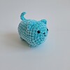 Gehaakte knuffel 'Blue cat'