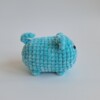 Gehaakte knuffel 'Blue cat'