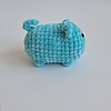 Gehaakte knuffel 'Blue cat'
