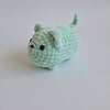 Gehaakte knuffel 'Green cat'