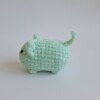 Gehaakte knuffel 'Green cat'