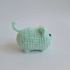 Gehaakte knuffel 'Green cat'