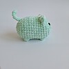 Gehaakte knuffel 'Green cat'