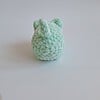 Gehaakte knuffel 'Green cat'