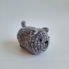 Gehaakte knuffel 'Grey cat'