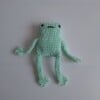 Gehaakte knuffel 'Groene kikker'
