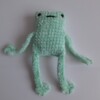 Gehaakte knuffel 'Groene kikker'